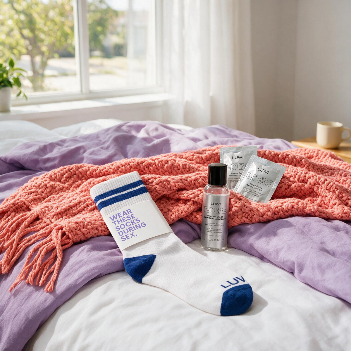 LUWI Lovers Bundle (Lube Bottle, Sex Socks, & Lube Littles)